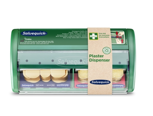 Laastariautomaatti sis. laastarit – 40kpl 6444 tekstiili ja 45kpl 6036 muovi
