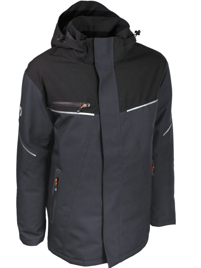 SINGER PORGREY Parka 100% polyesteri mekaaninen venyvyys (Oxford 300D) TPU-pinnoitettu, 190 gsm.