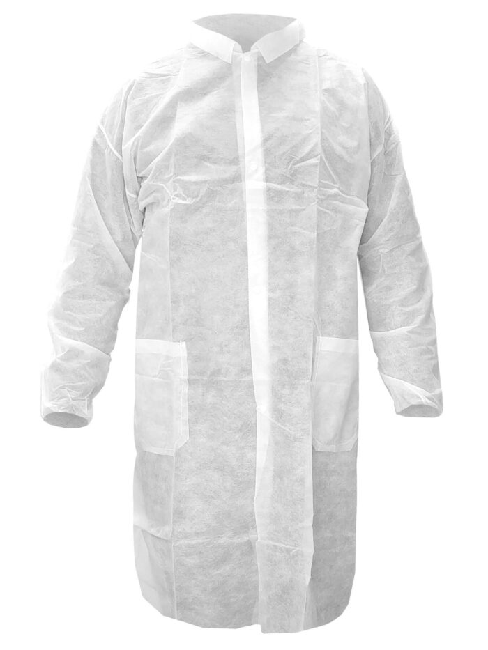 SINGER PLYBLOUSE Polypropeeninen laboratoriotakki. Yksittäisessä polybagissa.