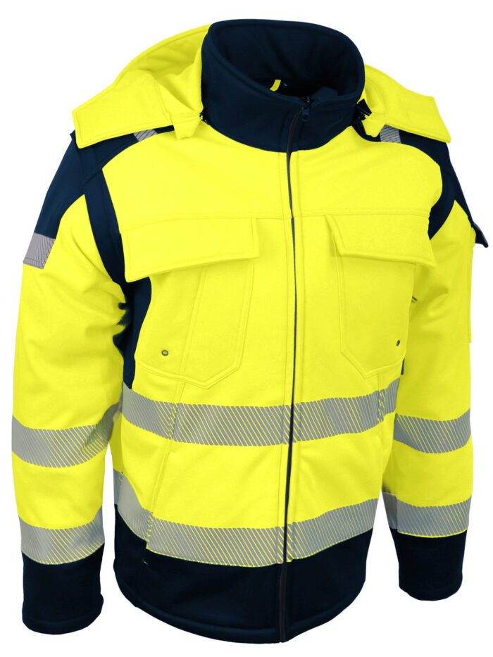 SINGER VILNA Korkean näkyvyyden Softshell takki. Polar fleece -vuori. 2X1