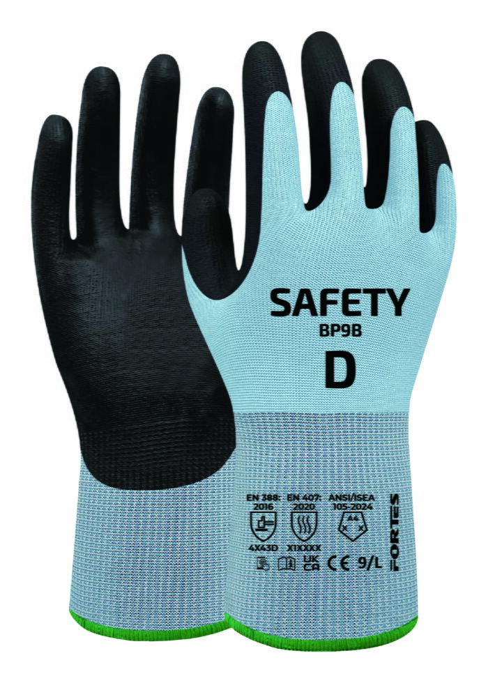 Fortes Safety BP9B Viiltosuojakäsine D, PU, 18 gauge