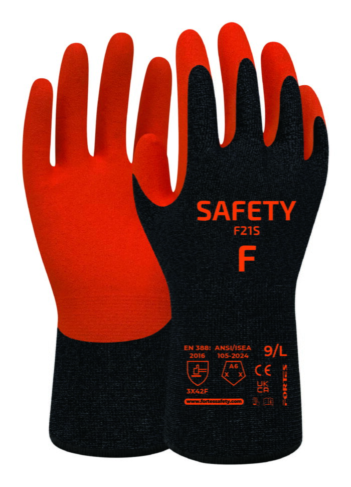 Fortes Safety F21S Viiltosuojakäsine F nitriilivaahto, 21 gauge