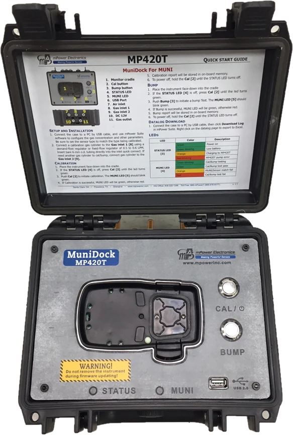 mPower MuniDock - Kalibrointiasema MP425 mallille