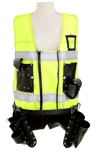 Timperi Työkaluliivi Keltainen, koot S-XXL
