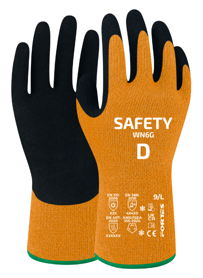 Fortes Safety WN6G Viiltosuojakäsine D, TALVI, nitriilivaahto