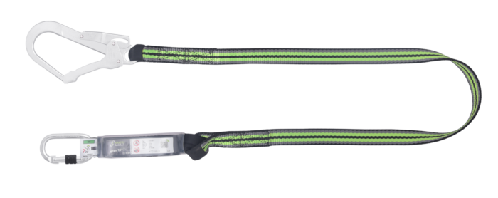 Kratos HOPE – nykäyksenvaimentava nauhaliitosköysi 1,80 m ja liittimet FA5010117 ja FA5020755