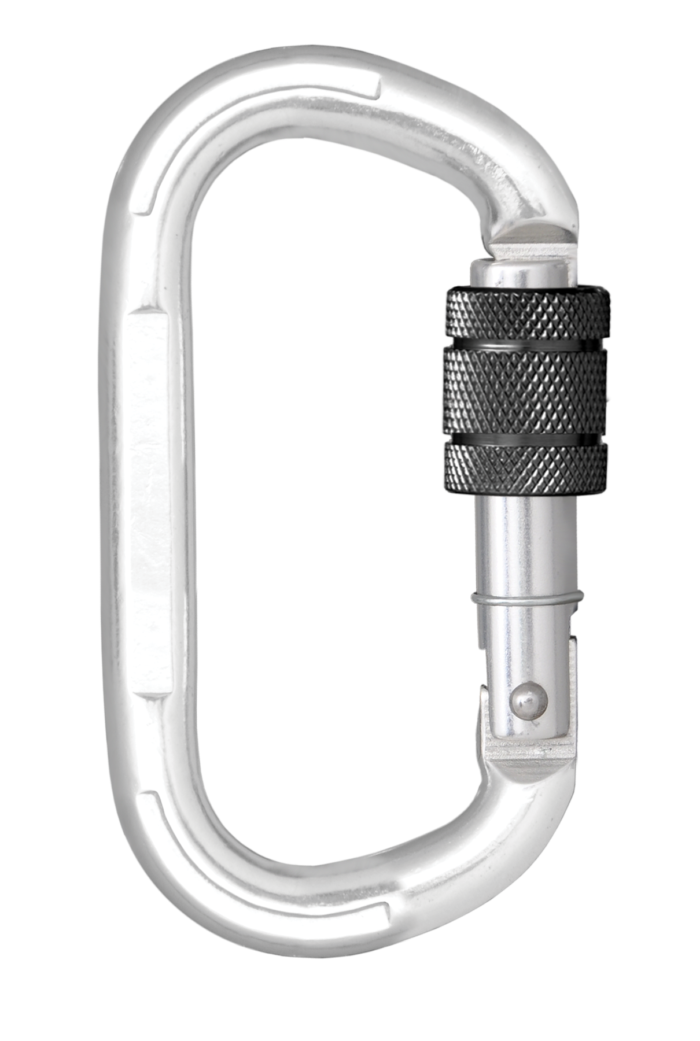 Kratos Alumiininen ruuvilukitteinen karabiini – Keylock-tyyppi