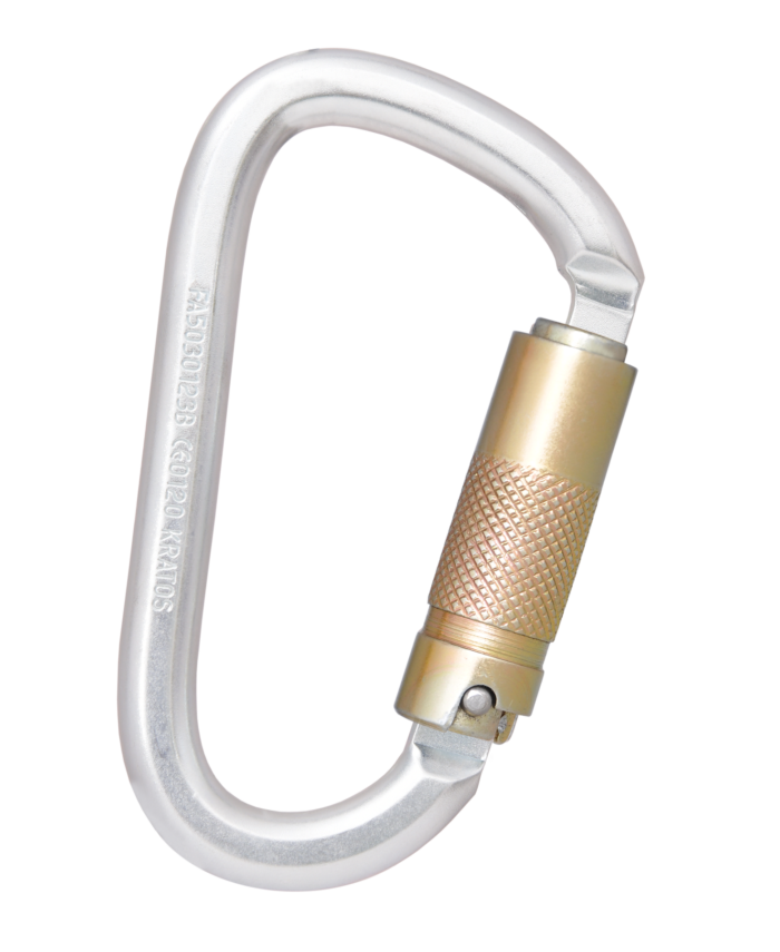 Kratos Teräksinen kolmoislukitteinen karabiini – Keylock-tyyppi