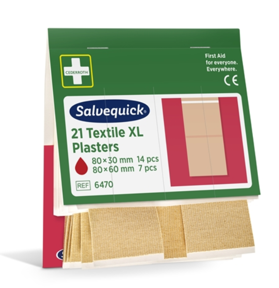 Salvequick ISO kangaslaastari XL – 6 x 21kpl/pkt – 126 kpl 6470